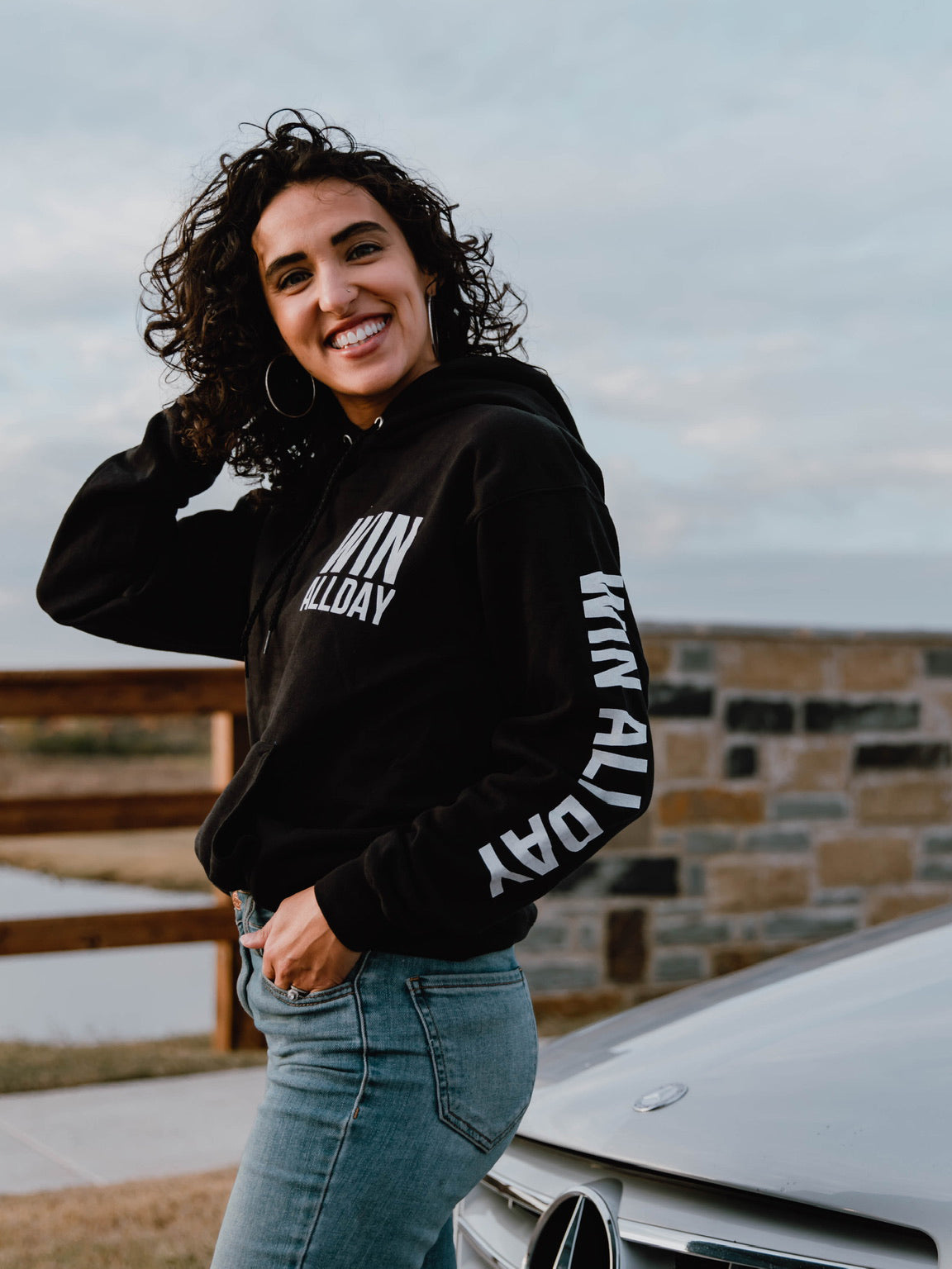 WIN ALL DAY - Unisex Hoodie Sweatshirt
